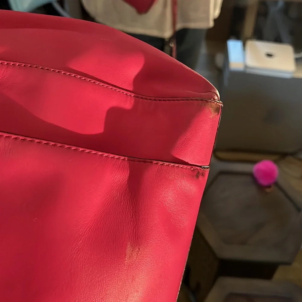 1 hour sale♠️💕 Kate Spade ♠️ large pink leather tote, UIGC - Picture 13 of 15